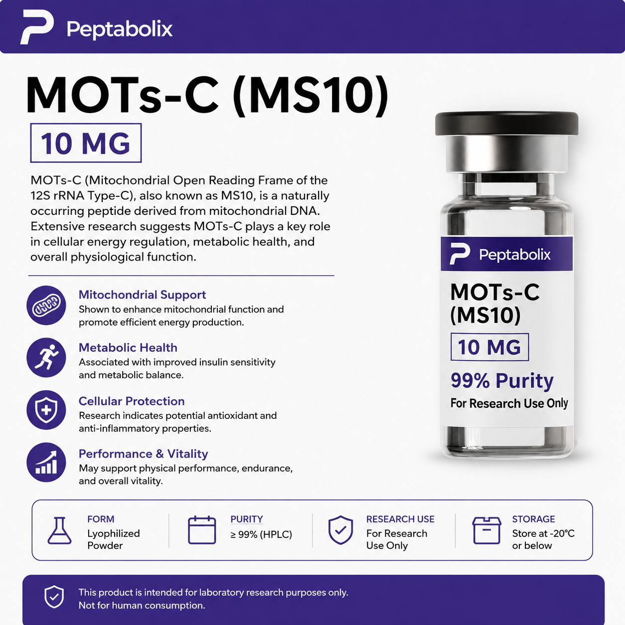 MOTs-C (MS10) 10mg