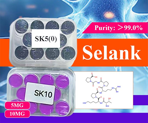 Buy Selank (SK10) 10mg premium research peptide. Research-grade quality, secure ordering, fast shipping, and trusted customer support. For laboratory research use only.